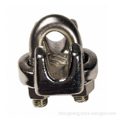 Stainless Steel Wire Rope Clip, Made of AISI304 and AISI316, Various Sizes are Available